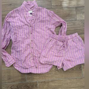 Striped Pink Set Womens